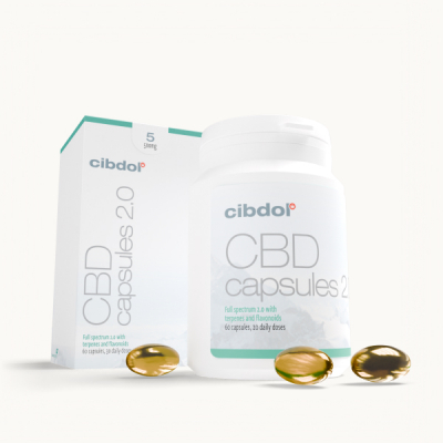 Capsule gelatinoase CBD 5% (500mg)